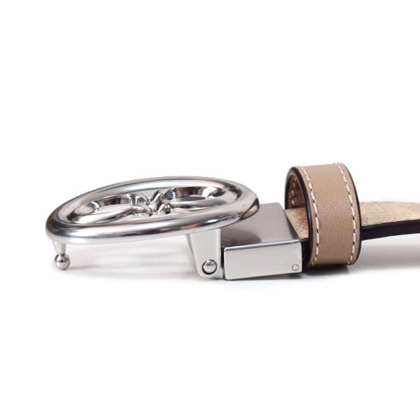 コーチ ベルト COACH コーティングキャンバス レザー シグネチャー リバーシブル ロゴ バックル カット トゥ サイズ 25mm スリム ベルト サンド×トープ CZ196 COACH（コーチ） ベルト コーティングキャンバス レザー シグネチャー