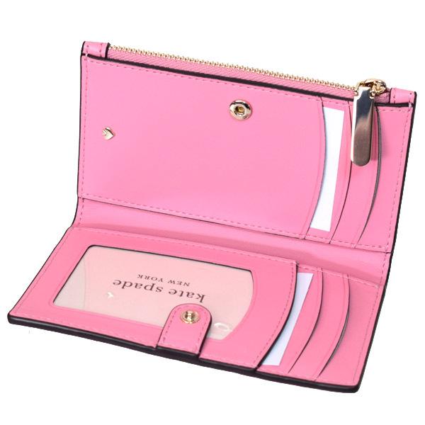 ケイトスペード 財布 katespade ぺブルレザー ブラッドリー ロゴ 