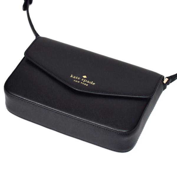kate spade ブラックレザーショルダーバッグ　ビジネスバッグ kate spade NEW YORK（ケイト・スペード ニューヨーク） ケイト