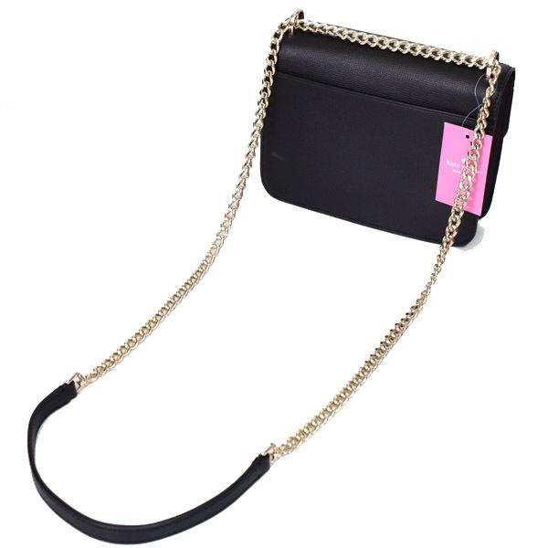 新品 ケイトスペード kate spade ショルダーバッグ フラップ チェーン ウォレット ブラック kate spade NEW YORK - 新品 ケイトスペード kate spade ショルダー