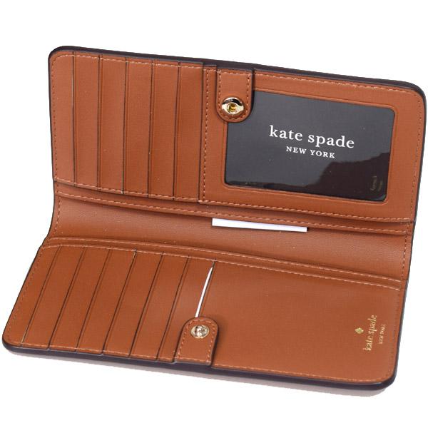 ケイトスペード 長財布 katespade レザー ベイリー ラージ スリム ウォレット 二つ折り 財布 ウォームジンジャー K9754｜pike-st｜04