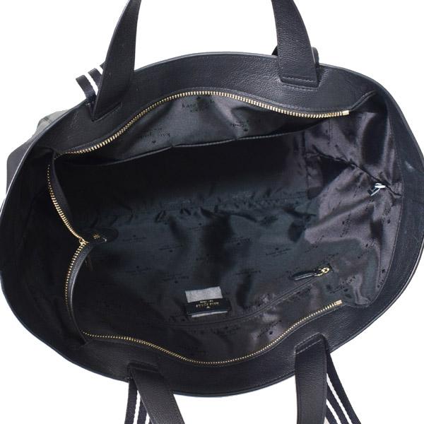 ケイトスペード バッグ katespade ペブルレザー ロゴ ラージ ダブル ハンドル ロージー 2way ショルダー トートバッグ ブラック KA802 kate spade NEW YORK（ケイト・スペード ニューヨーク） ケイト