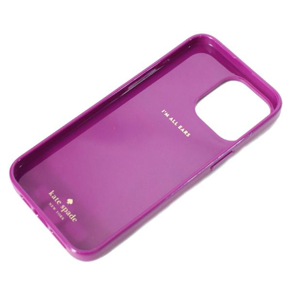 【ケイトスペード】ダークラズベリー バンカーリング付 iPhone15対応ケース kate spade NEW YORK（ケイト・スペード ニューヨーク） ケイト