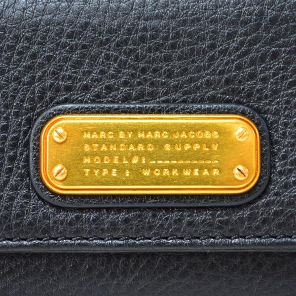 マークバイマークジェイコブス 長財布 MARC BY MARC JACOBS レザー 二つ折り スリム 長財布 ブラック M0005348｜pike-st｜04