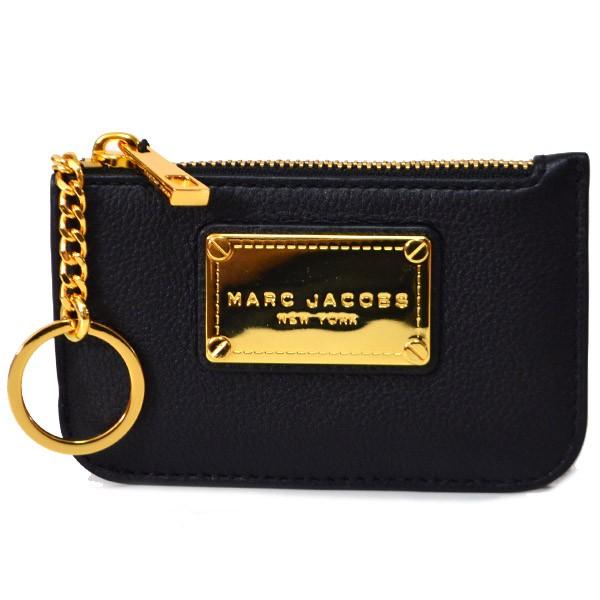 マークバイマークジェイコブス 小銭入れ MARC BY MARC JACOBS レザー キーリング付 スキニー コインケース ブラック M0011314｜pike-st