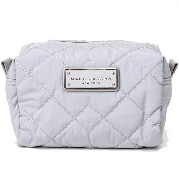 信頼 マークジェイコブス 小物 Marc Jacobs ナイロン キルティング レザー ラージ コスメティック 化粧ポーチ コスメポーチ ゴーストグレー M 全商品オープニング価格特別価格 Www Thedailyspud Com