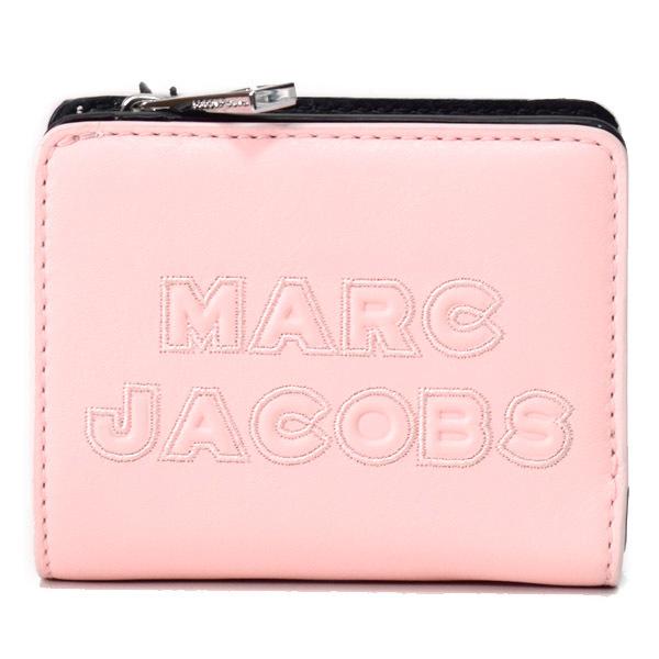 マークジェイコブス レディースファッション コンパクト財布 Marc Jacobs レザー ロゴ ミニ 二つ折り コンパクト財布 コンパクト財布 財布 M M シュガーピーチ ブランド専門店 パイクストリート レビュー高評価の