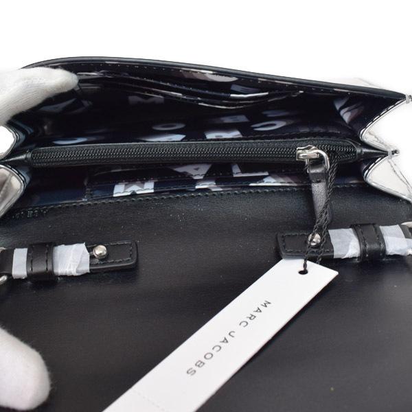 マークジェイコブス バッグ MARC JACOBS ポリウレタン レザー メタリック アベニュー チェーン ロゴ ウォレット クロスボディ 2way 斜めがけ クラッチ ショルダーバッグ シルバー M0016128 MARC JACOBS（マーク・ジェイコブス） バッグ ポリウレタン レザー