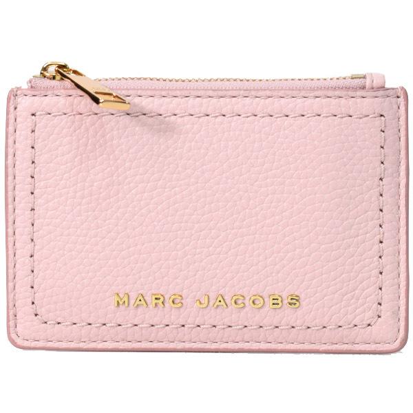 マークジェイコブス コインケース MARC JACOBS レザー ザ グルーブ ロゴ キーリング付き ジップ ウォレット カードケース ピーチウィップ M0016972