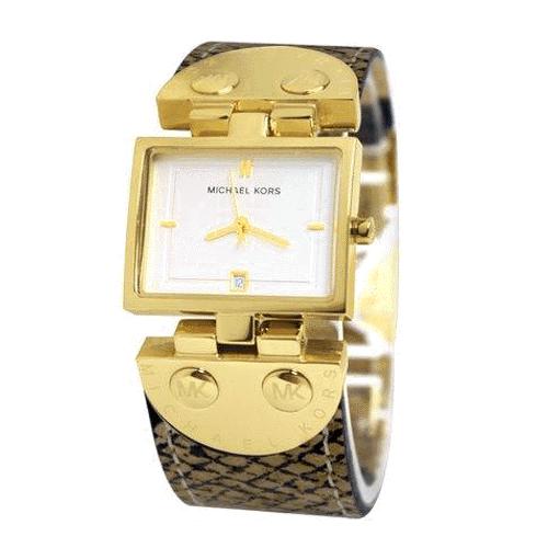 MICHAEL KORS 時計 MICHAEL KORS（マイケルコース） 時計 ロゴ スクエアケース パイソン