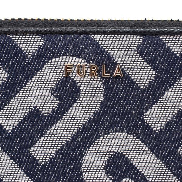 フルラ 財布 FURLA デニム アーチロゴ ジップ コンパクト 二つ折り財布 小銭入れ トニーブルーデニム PS86CL0 FURLA（フルラ） 財布 デニム アーチロゴ ジップ コンパクト 二つ折り