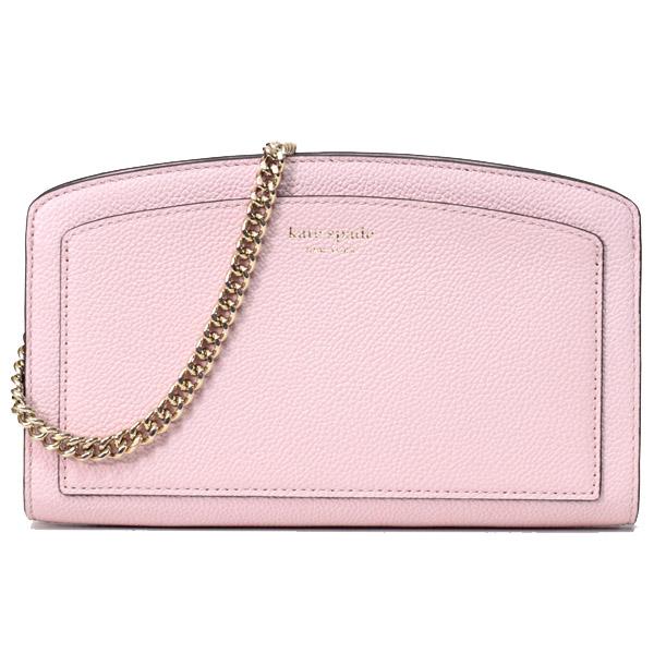 ケイトスペード バッグ katespade グレインレザー マルゴー チェーン イースト ウェスト 2WAY 斜めがけ ショルダー クラッチ バッグ チュチュピンク PWRU7303