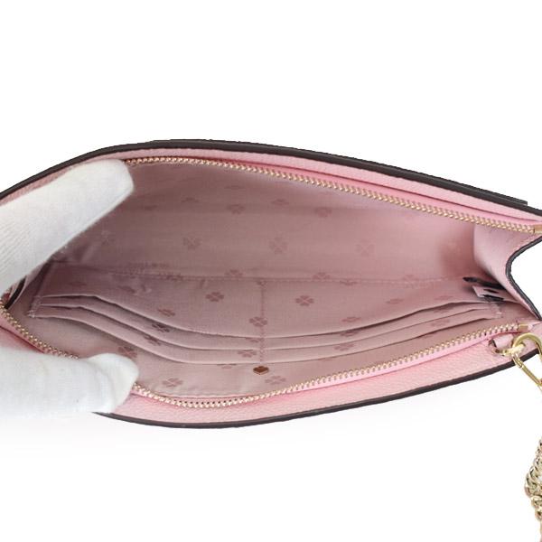 ケイトスペード バッグ katespade グレインレザー マルゴー チェーン イースト ウェスト 2WAY 斜めがけ ショルダー クラッチ バッグ チュチュピンク PWRU7303_3