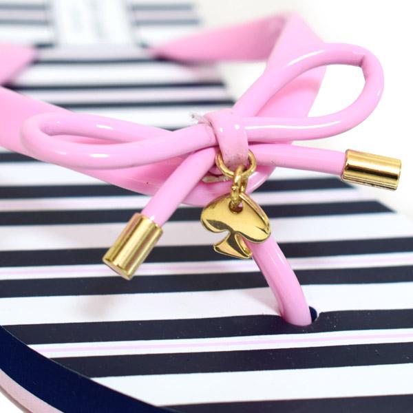 ケイトスペード  katespade ラバー ノバ ボーダー ストライプ フリップ フロップ ビーチ サンダル ライトピンク 6M【訳あり】S0810031 kate spade NEW YORK（ケイト・スペード ニューヨーク） ケイト