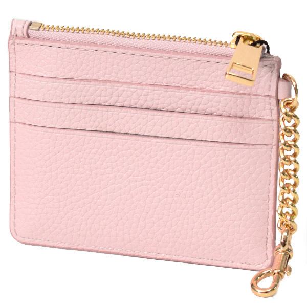 マークジェイコブス カードケース MARC JACOBS レザー ロゴ キーフック付き 小銭入れ カードケース ケース ピーチウィップ S103L01FA21 MARC JACOBS（マーク・ジェイコブス） カードケース レザー ロゴ