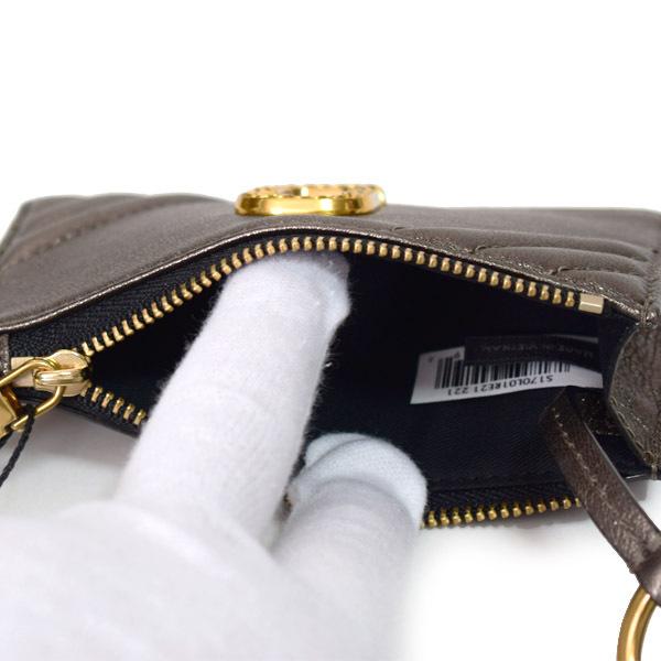 マークジェイコブス ケース MARC JACOBS レザー ザ グラム ショット DOUBLE J チェーン キーリング付き トップ ジップ ウォレット カードケース 小銭入れ ブロンズ S170L01RE21 MARC JACOBS（マーク・ジェイコブス） コインケース レザー ザ グラム