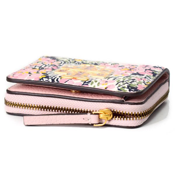 TORY BURCH トリーバーチ 財布 レザー ブリテン ロゴ 花柄 TORY BURCH トリーバーチ 財布 レザー ブリテン ロゴ 花柄