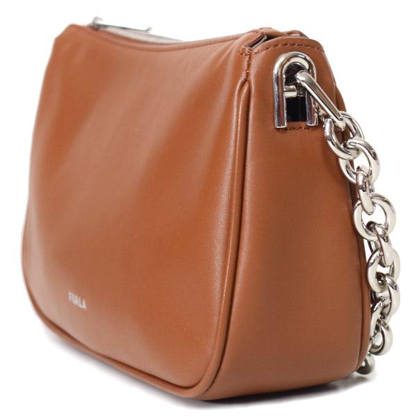 FURLA（フルラ） バッグ レザー ムーン ロゴ チェーン 斜めがけ 2way