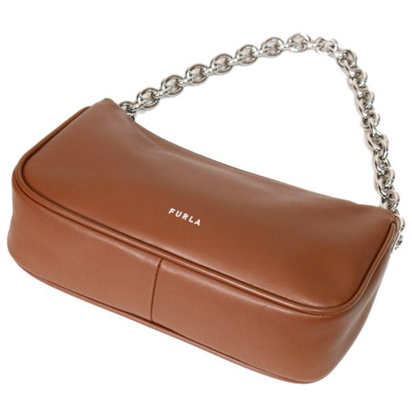 FURLA（フルラ） バッグ レザー ムーン ロゴ チェーン 斜めがけ 2way