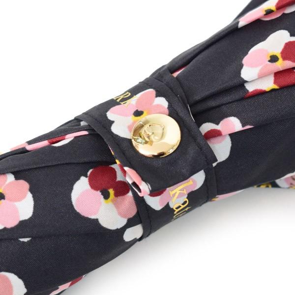 kate spadeケイトスペード折り畳み傘チェリーブロッサム黒ブラック 花柄 kate spade 折り畳み傘 チェリーブロッサム 黒 ブラック 花柄