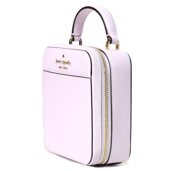 ケイトスペード バッグ katespade サフィアーノレザー デイジー ロゴ バニティ 2way クロスボディ 斜め掛け スクエア ショルダー ハンドバッグ ペイルアメジスト WKR00312 kate spade NEW YORK（ケイト・スペード ニューヨーク） ケイト