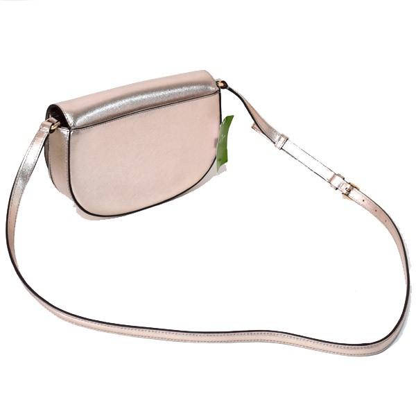 ケイトスペード バッグ　katespade サフィアーノレザー レイリー フラップ クロスボディー 斜め掛け ショルダーバッグ メタリックブラッシュ WKRU5887【訳あり】 kate spade NEW YORK（ケイト・スペード ニューヨーク） ケイト