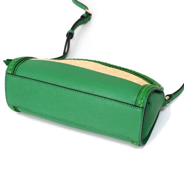 Kate spadeレザー ストロー レイリー ドーム型 ショルダーバッグ kate spade NEW YORK（ケイト・スペード ニューヨーク） ケイト