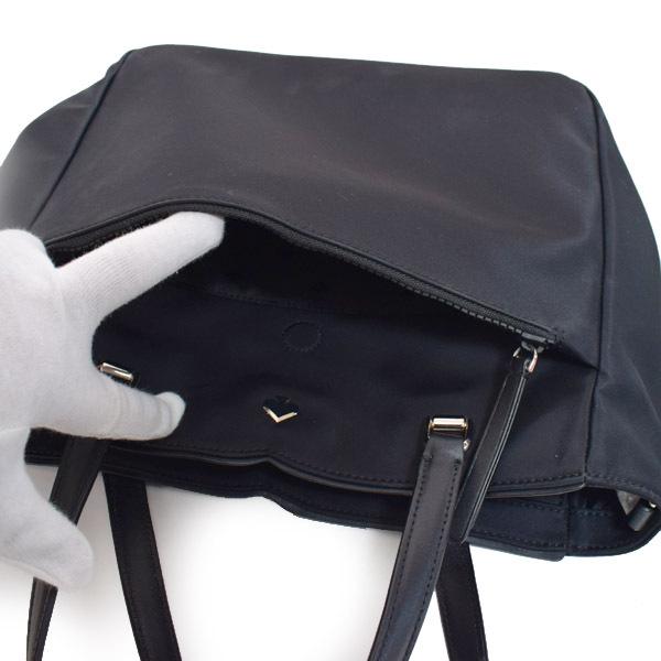 美品 ケイトスペード ナイロン ショルダーバッグ 2way レザー ブラック kate spade NEW YORK（ケイト・スペード ニューヨーク） ケイト