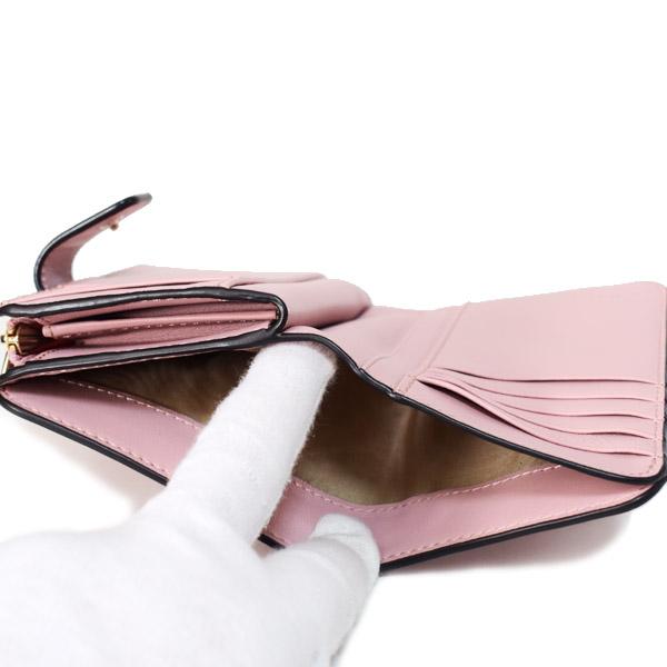 FURLA（フルラ） 財布 レザー コンパクト M ラウンド ロゴ カメリア 二