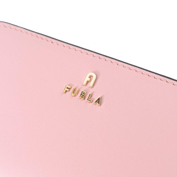 FURLA（フルラ） 財布 レザー コンパクト M ラウンド ロゴ カメリア 二