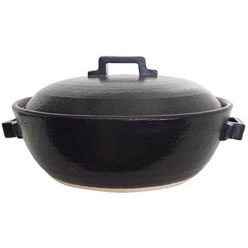 マルヨシ陶器 セラミック加工 Ih Ih 土鍋 Style Black 8号 黒 キッチン 台所用品 2