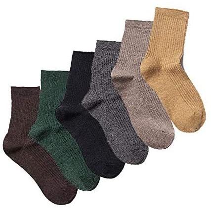 6足セット レディース ソックス カシミヤ 靴下 無地 動きやすい 可愛い 美脚 Size 小物 細見え 贈答品 Free おしゃれ 6カラー