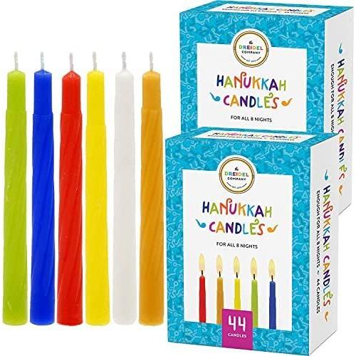 1329円 最大66%OFFクーポン 1329円 数量限定アウトレット最安価格 2 - Menorah Candles Chanukah 44 Colourful Hanukkah Two Pack