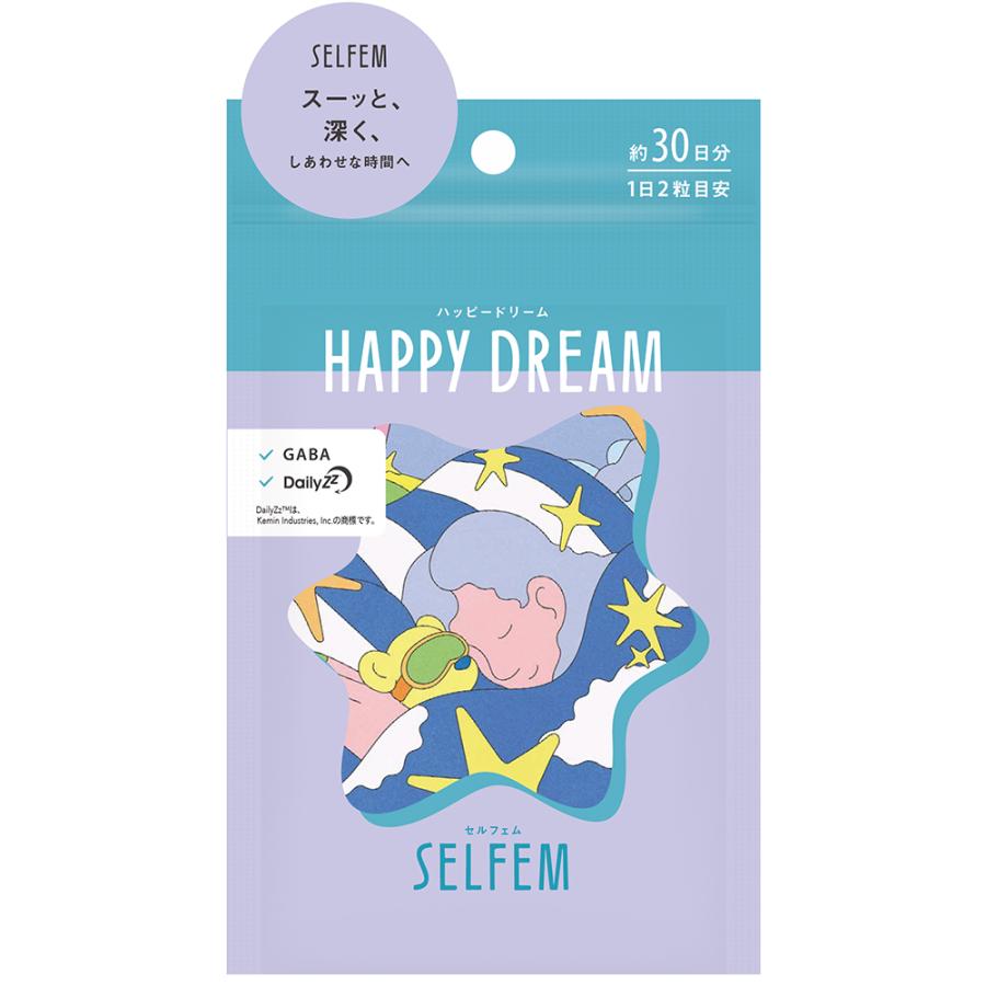 セルフェム　ハッピードリーム　SELFEM HAPPY DREAM　フェムケアサプリメント　心地よい夜と朝の爽快感をサポート | 
