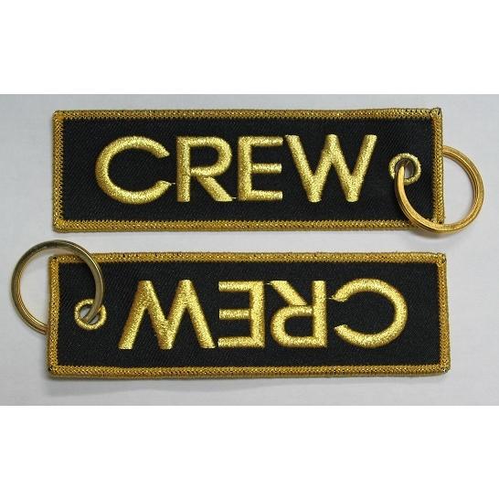 パイロット航空グッズ CREWキィチェーンタグ(ゴールド) : パイロット