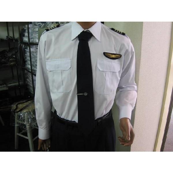JAL パイロットシャツ 長袖　【値下げ可】 パイロット用品 JAL-Typeパイロットシャツ（長袖・JAL型タイプ
