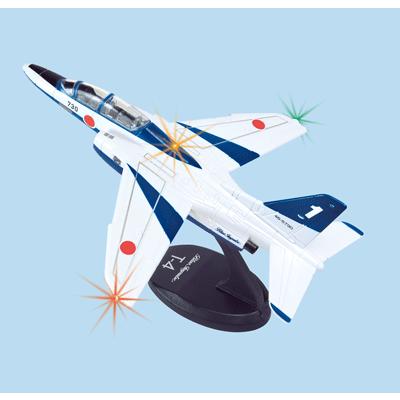ブルーインパルス 4 Blue Impulse (JASDF Kawasaki T-4) flying over Osaka City as