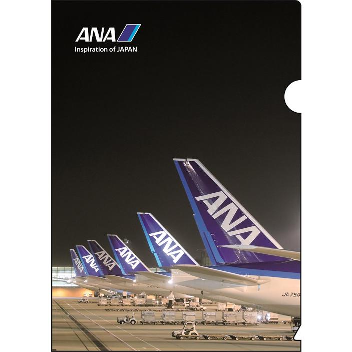 ANA A380クリアファイル ANA A380 クリアファイル 横 : サン