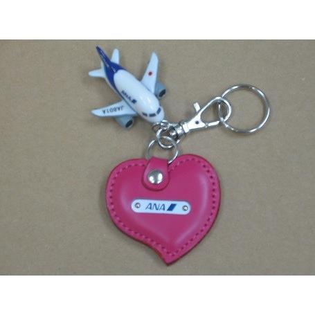 ANA航空グッズ 本革ハートキーホルダーANA : パイロットハウス