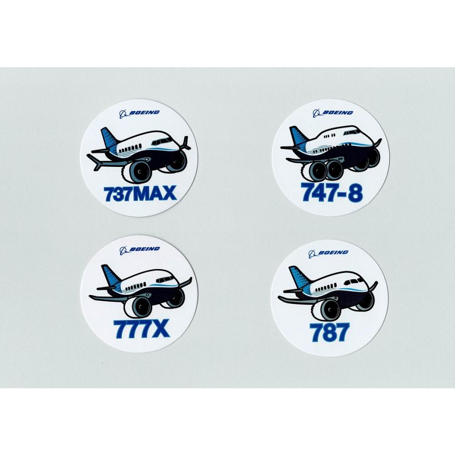 シカナマコページ 飛行機 円形ステッカー 14枚セット 航空グッズ ボーイング丸型Newステッカー（小）直径7.5cm : パイロット