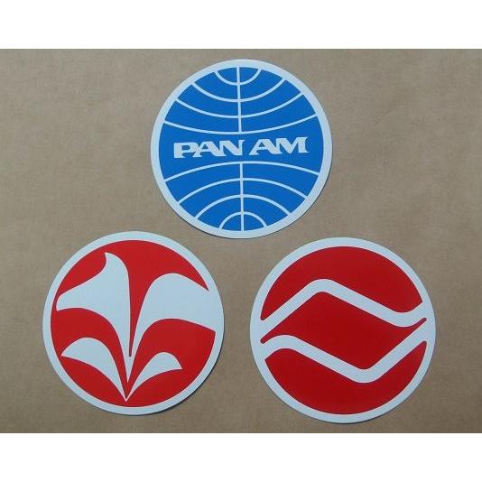 航空グッズ エアライン丸型ステッカー（中） : パイロットハウス