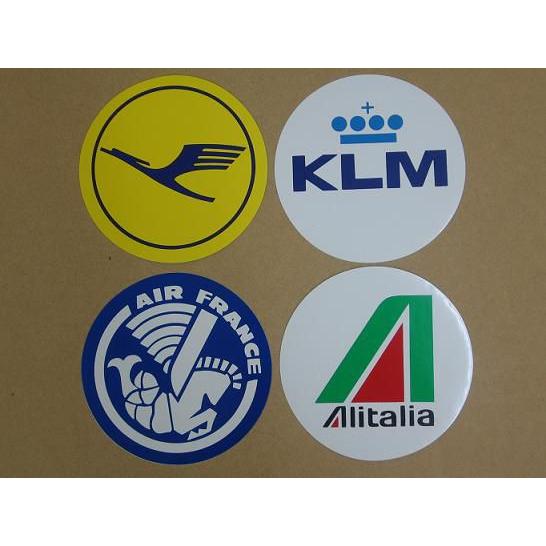 航空グッズ エアライン丸型ステッカー（中） : パイロットハウス