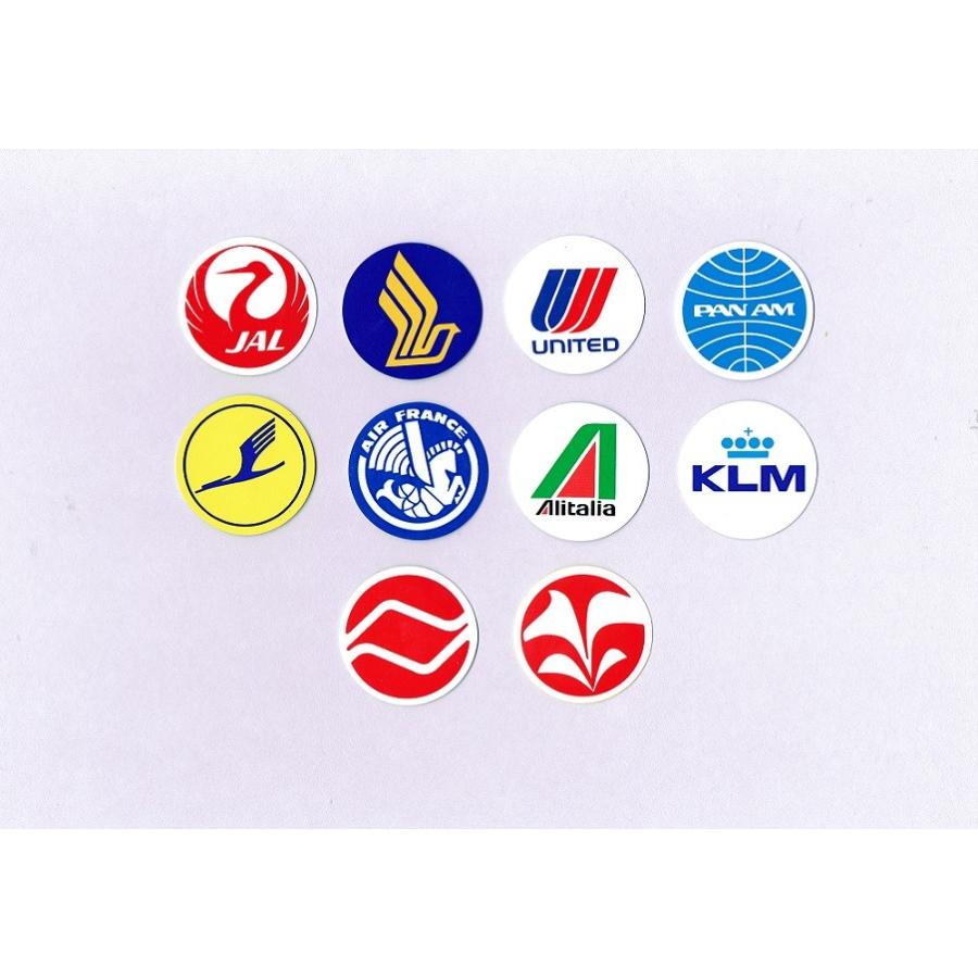 航空グッズ エアライン丸型ステッカー（小） : パイロットハウス