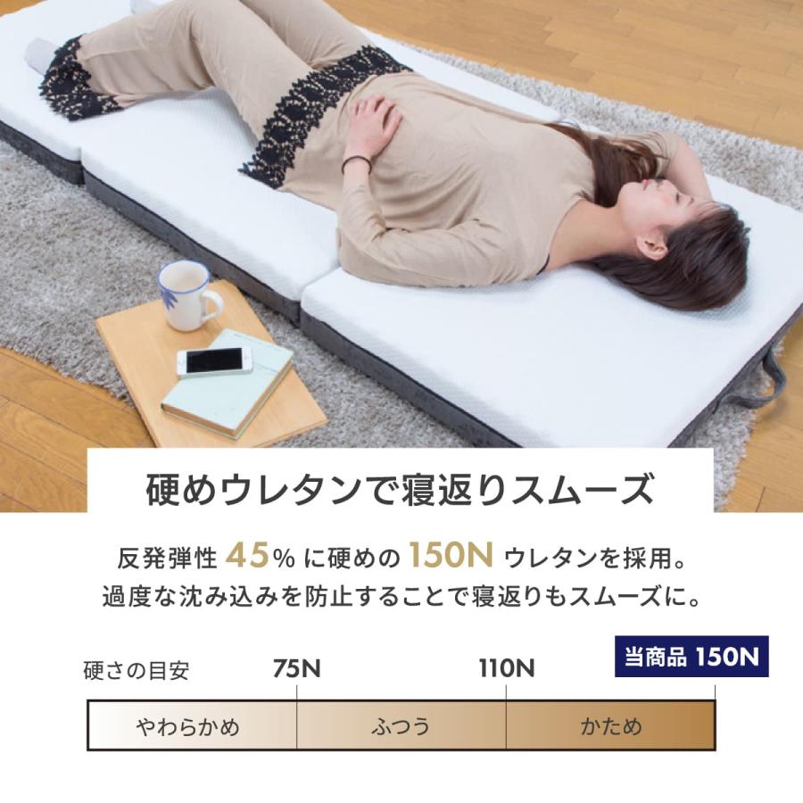 ecolatte elite 三つ折りマットレス 硬め 腰痛対策 エコラテ エリート