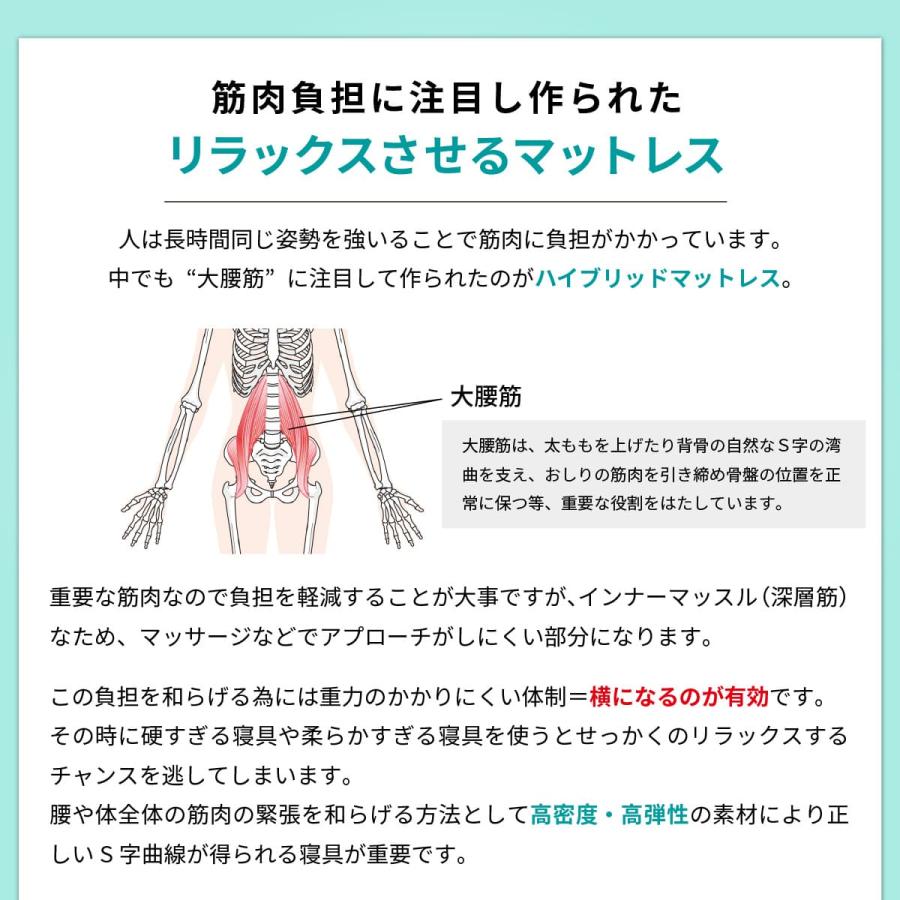 cellpur（セルプール） マットレス ダブル 三つ折り 折りたたみ 高反発