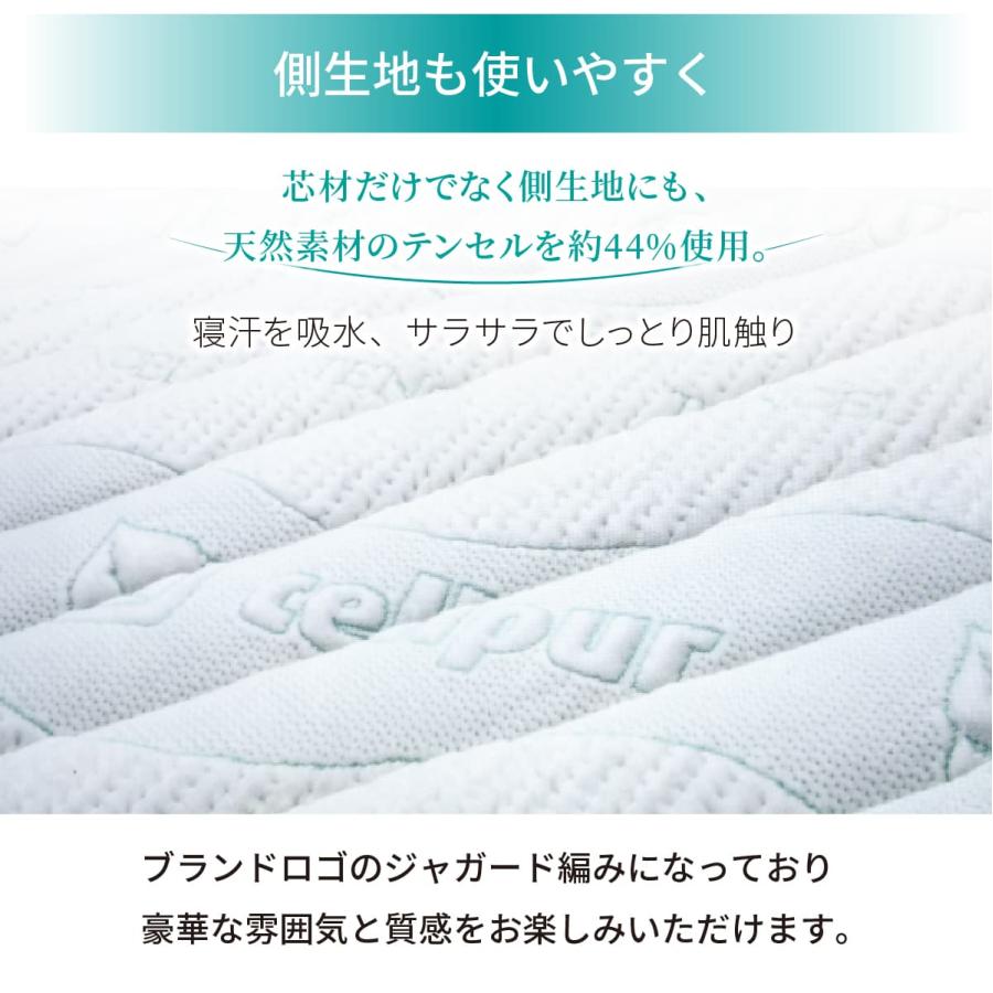 cellpur（セルプール） マットレス ダブル 三つ折り 折りたたみ 高反発