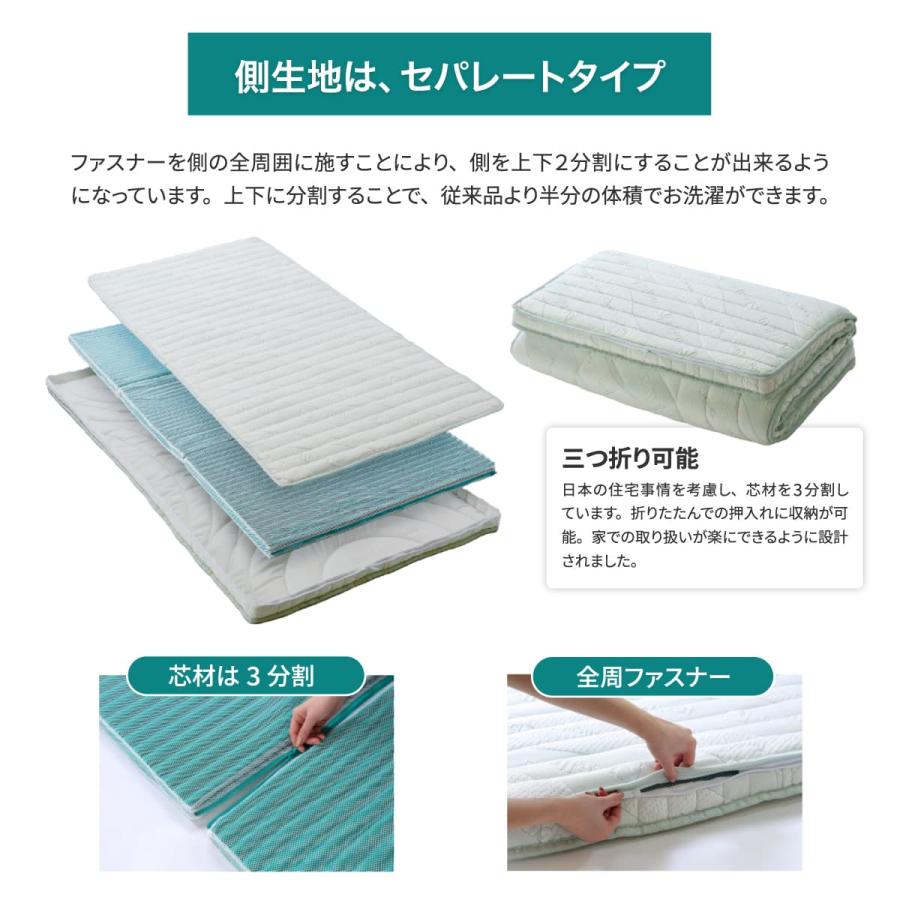 【新品未開封】セルプール　ハイブリッドマット　シングル　送料無料 cellpur（セルプール） マットレス シングル 高反発 折りたたみ
