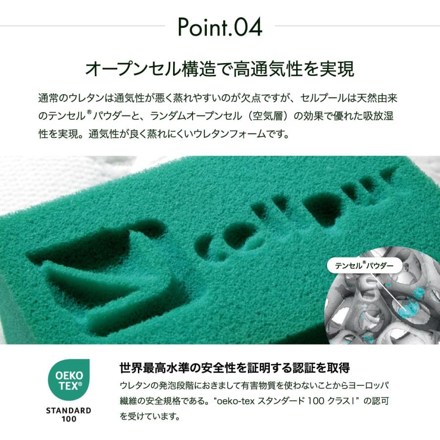 【新品未開封】セルプール　ハイブリッドマット　シングル　送料無料 cellpur（セルプール） マットレス シングル 高反発 折りたたみ