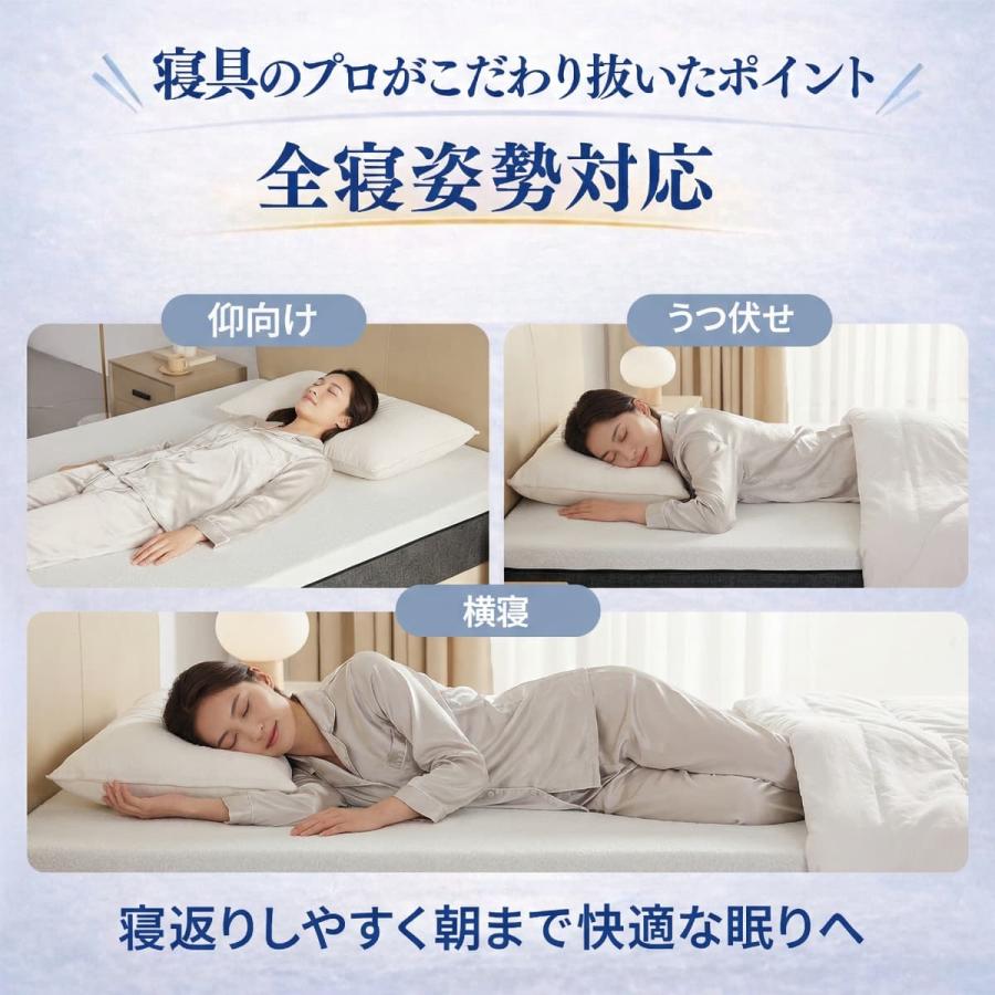PILOX'S マットレス セミダブル 快眠タイムズ 3.0 ウレタン 三層構造