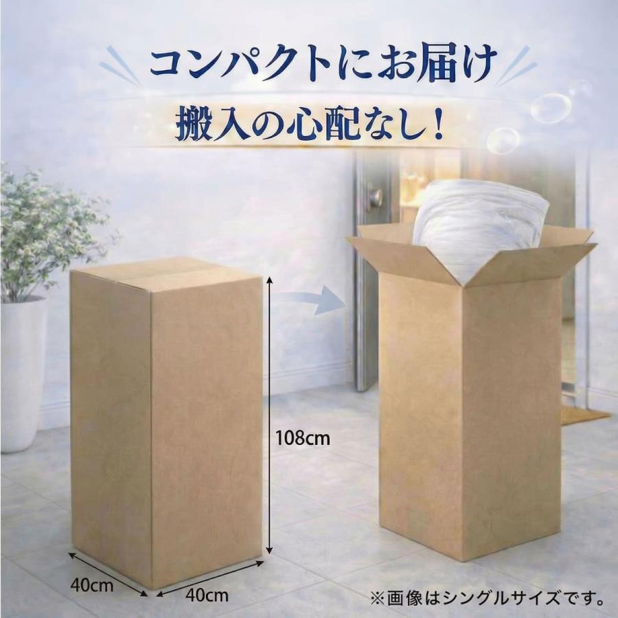 マットレス キング 快眠タイムズ 3.0 ウレタン 三層構造 厚さ20cm 腰痛 体圧分散 寝返り 洗える カバー 防ダニ ノンコイル 通気性 圧縮梱包 5年保証 送料無料_14